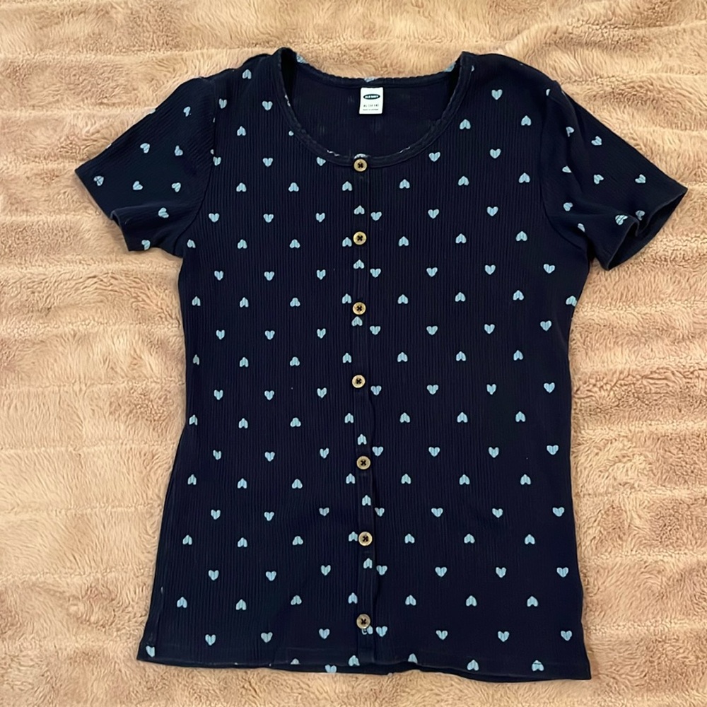 Old Navy Girls Heart Tee size 14-16